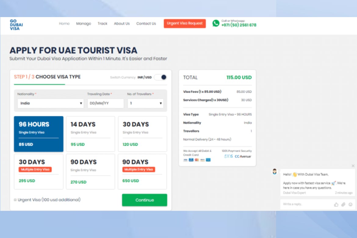 Dubai Visa App