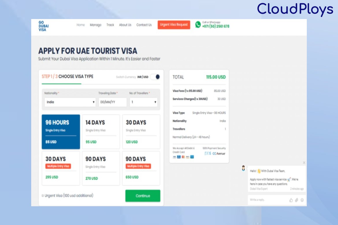 Dubai/UAE Visa App